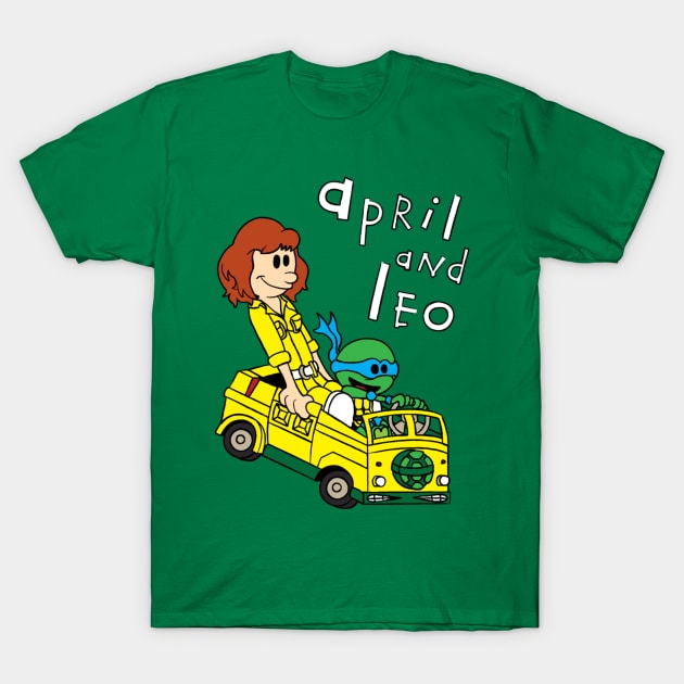 April & Leo T-Shirt by Leidemer Illustration 